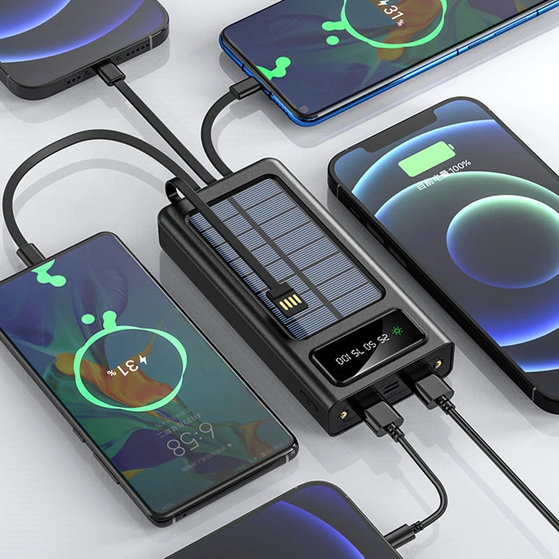 POWERBANK PRO SOLAR 18000 AMPERIOS 4 EN 1 CARGA ULTRARÁPIDA