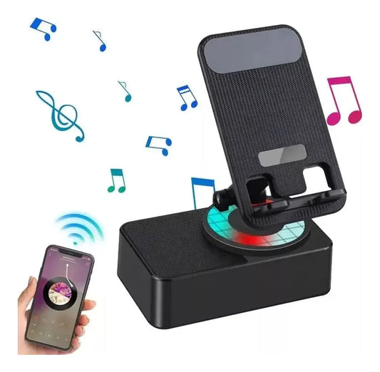 SOPORTE PARA CELULAR CON PARLANTE Y POWERBANK 3 EN 1
