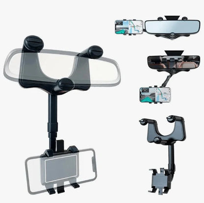 HANDELGRIP® SOPORTE DE CELULAR PARA RETROVISOR DE AUTO 360 GRADOS