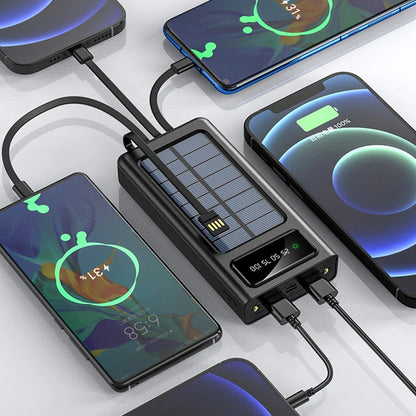 POWERBANK PRO SOLAR 18000 AMPERIOS 4 EN 1 CARGA ULTRARÁPIDA