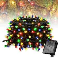 JUEGO LUCES DE NAVIDAD 45 METROS CON PANEL SOLAR